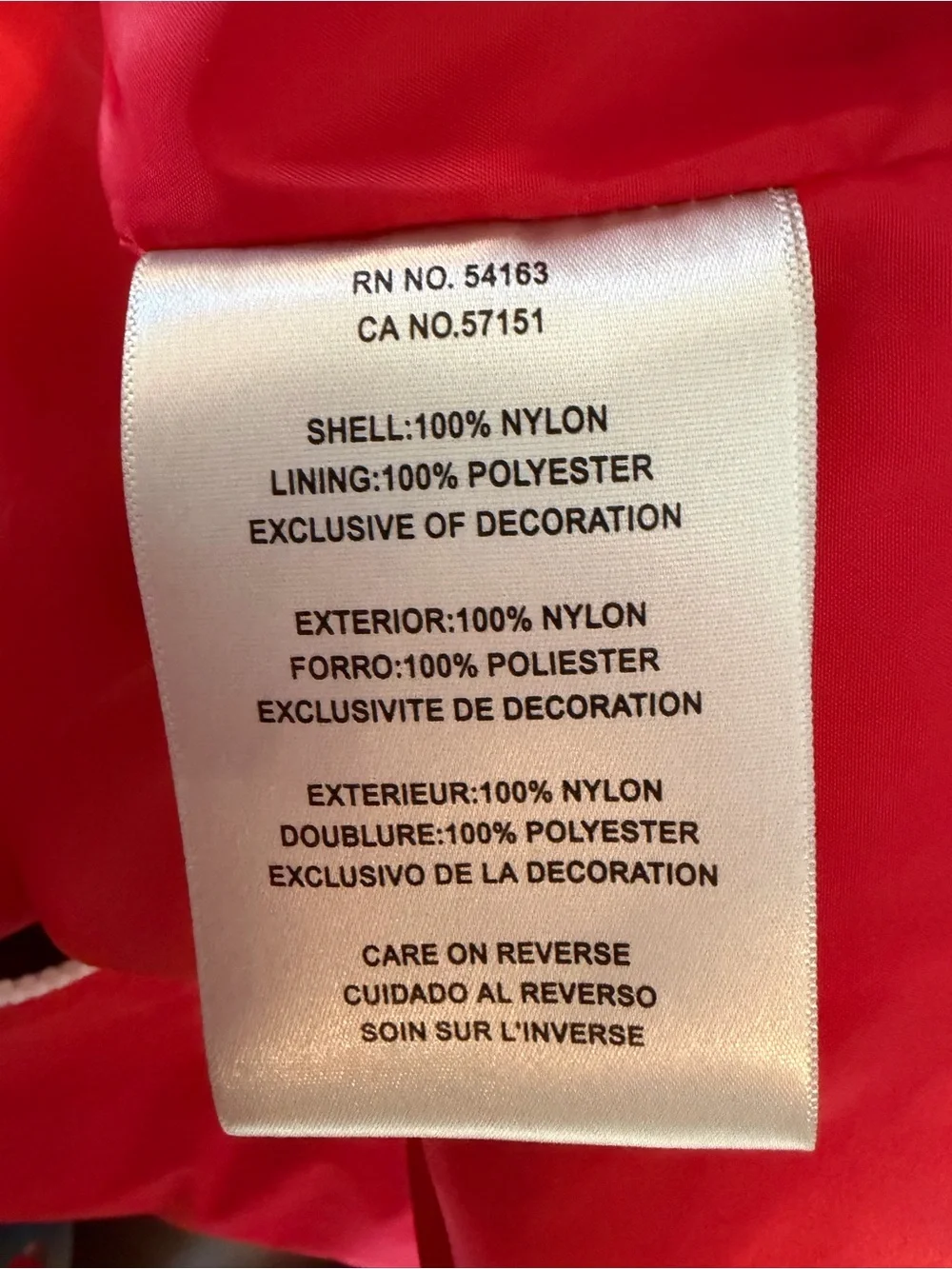 Levi's Red Bomber Jacket with White Trim Size Small